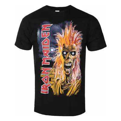 men's t-shirt Iron Maiden - First Album Tracklist V3 BL - ROCK OFF