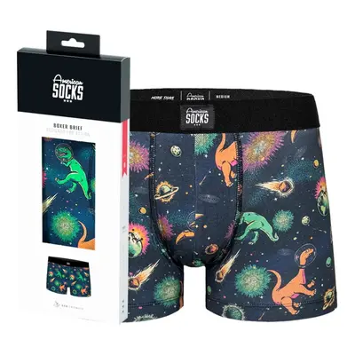 Men's boxer shorts AMERICAN SOCKS - Space Dino