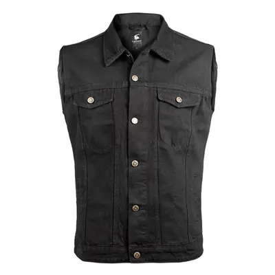 Men's vest CAPRICORN ROCKWEAR - black without frays