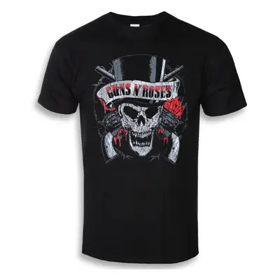 t-shirt metal men's Guns N' Roses - Distressed Skull - ROCK OFF