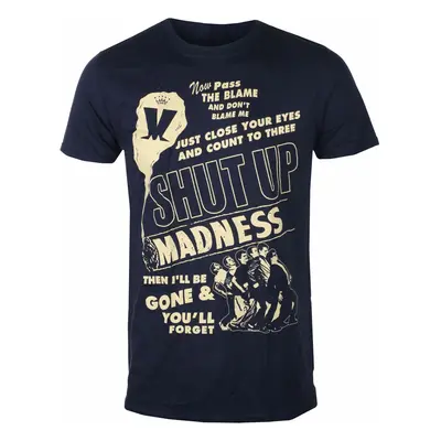 men's t-shirt Madness - Shut Up NAVY - ROCK OFF