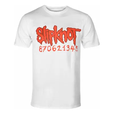 Men's t-shirt Slipknot - 20th Anniversary Card - White