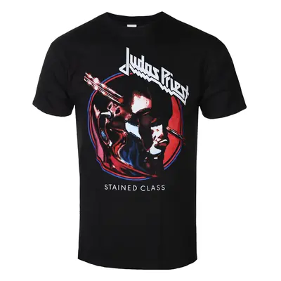 men's T-Shirt Judas Priest - Stained Class Album Circle - ROCK OFF