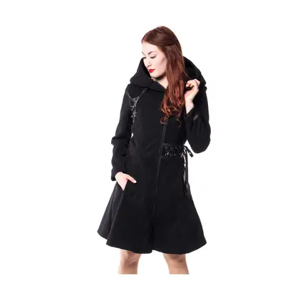 Women's coat POIZEN INDUSTRIES - TEARS - BLACK