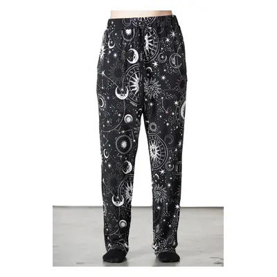 unisex trousers (pyjamas) KILLSTAR - Corvus Lounge - Black