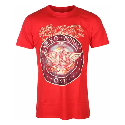 men's t-shirt Aerosmith - Aero Force - RED - ROCK OFF