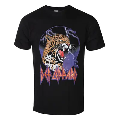 men's t-Shirt Def Leppard - Lightning Leopard - ROCK OFF