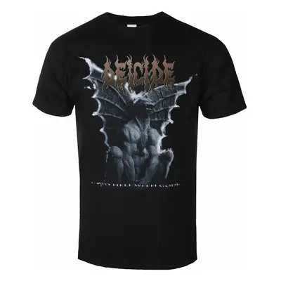 men's t-shirt DEICIDE - TO HELL WITH GOD GARGOYLE - BLACK - PLASTIC HEAD