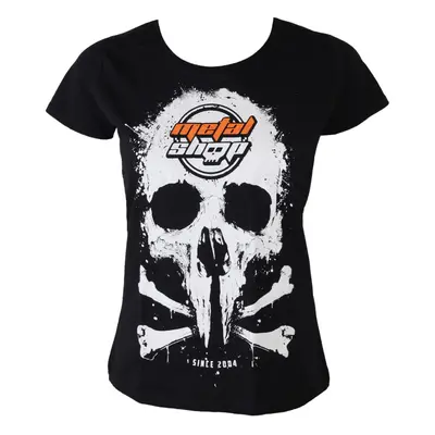 t-shirt metal women's - Black - METALSHOP