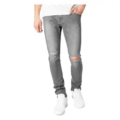 Men's trousers URBAN CLASSICS - Slim Fit Knee Cut Denim