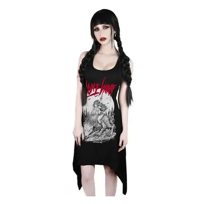 Women's dress (tunic) KILLSTAR - Lonewolf Lace-Up - BLACK