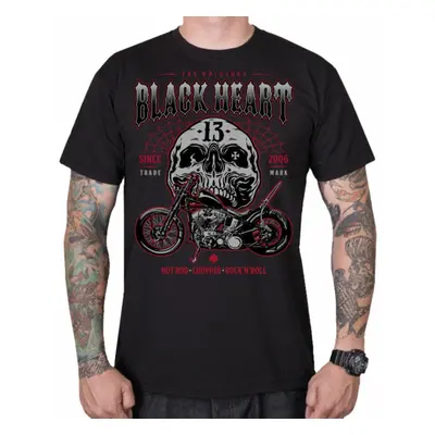 men's t-shirt BLACK HEART - GANGLAND - BLACK