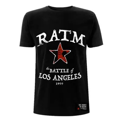 t-shirt metal men's Rage against the machine - Battle Star - NNM