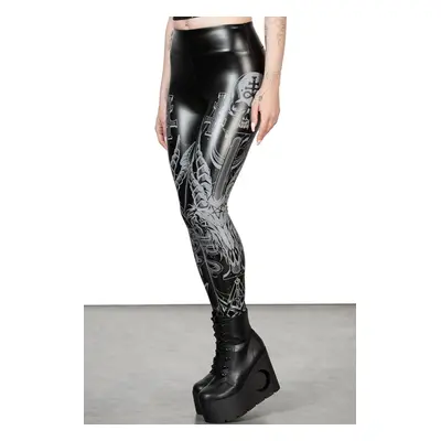 women's trousers (leggings) KILLSTAR - Screech Owl - Black