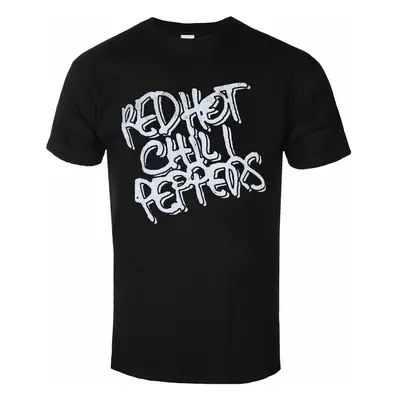 men's t-shirt Red Hot Chili Peppers - Black & White Logo - ROCK OFF