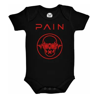 Children's romper Pain - (Logo) - schwarz - rot - Metal-Kids