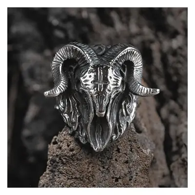 ring Gothic Demon Biker Skull