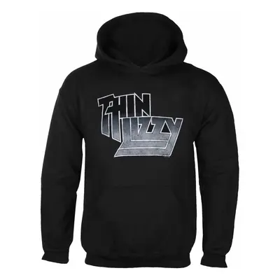 men's hoodie THIN LIZZY - LOGO GRADIENT - BLACK - PLASTIC HEAD