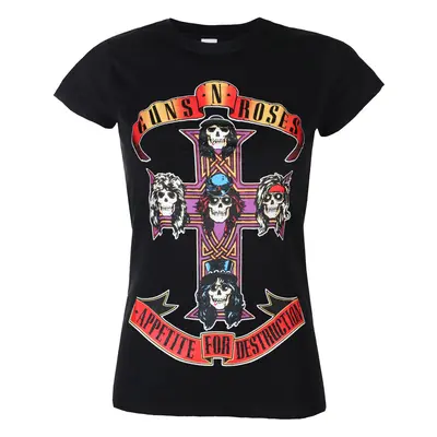 t-shirt metal women's Guns N' Roses - Appetite For Destruction - ROCK OFF