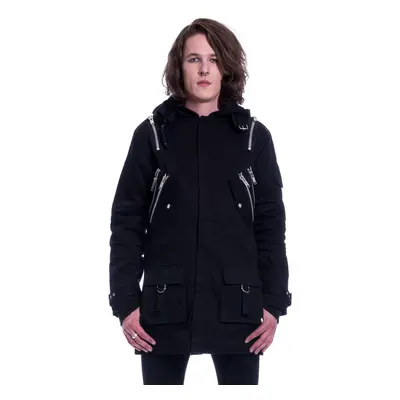 winter men´s jacket POIZEN INDUSTRIES - NASH PARKA - BLACK