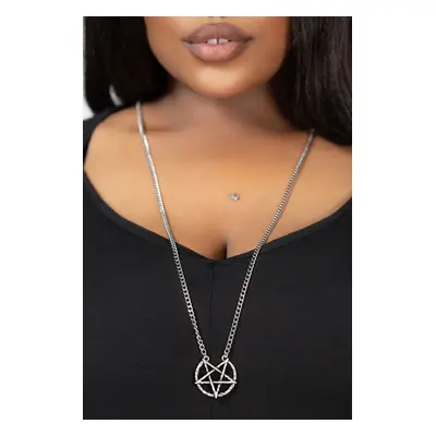 collar KILLSTAR - Broken Seal Pentagram - Silver