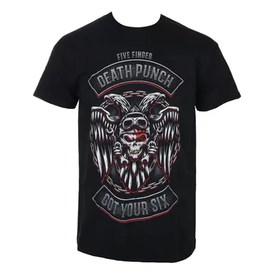 Men's T-shirt Five Finger Death Punch - Biker Badge - Black - ROCK OFF