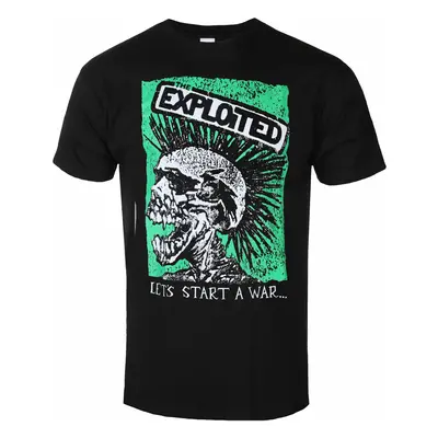 Men's t-shirt EXPLOITED - LET'S START A WAR - SKULL - PLASTIC HEAD