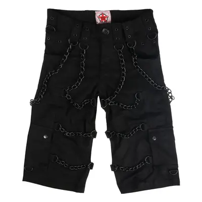 Men's shorts BLACK PISTOL - Chain - Denim Black