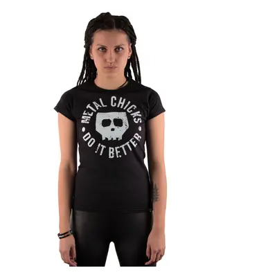 t-shirt hardcore women's - Skull - METAL CHICKS DO IT BETTER