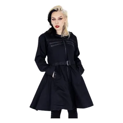 women's coat POIZEN INDUSTRIES - MARION - BLACK