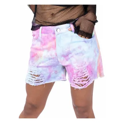 women's shorts VIXXSIN - IRIS - PASTEL TIE DYE