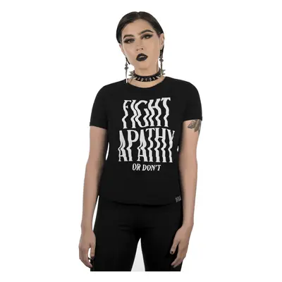 Women's t-shirt KILLSTAR - Fight Apathy Ringer Top