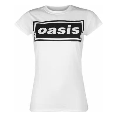 women's t-shirt Oasis - Decca Logo - White