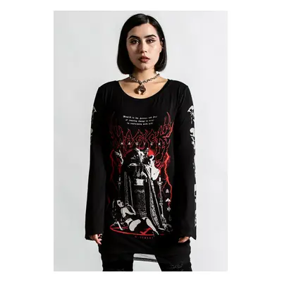 Women's t-shirt with long sleeves KILLSTAR - Magick - BLACK