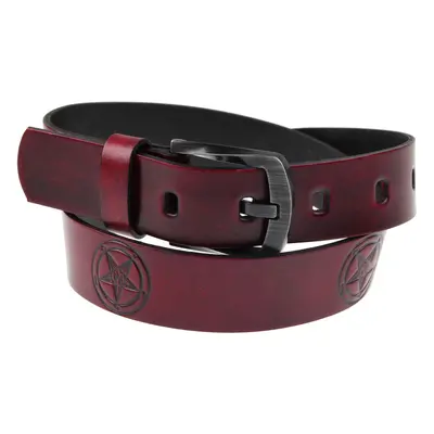 belt PENTAGRAM - Red