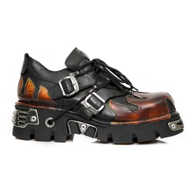 shoes NEW ROCK - ITALIAN BLACK, PULIK FUEGO