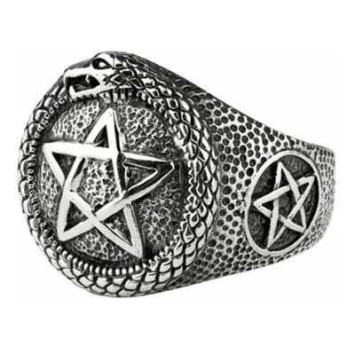 Ring ETNOX - Pentacle with snake