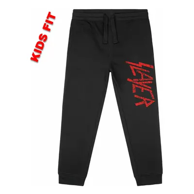 children's trousers (sweatpants) Slayer - Logo - Metal-Kids - Black / Red