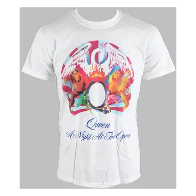 t-shirt men Queen - A Night At The Opera - White - Bravado