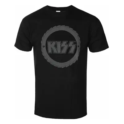 men's t-shirt KISS - Buzzsaw Logo Hi-Build - BLACK - ROCK OFF