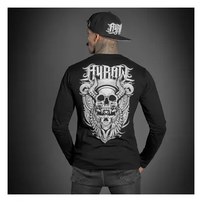 men's long sleeve t-shirt HYRAW - SKULL WINGS