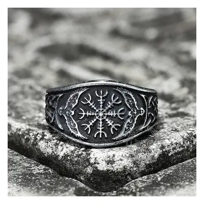 Norse ring Helm of Awe Eagle Viking