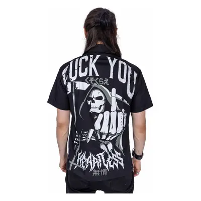 men's shirt Heartless - F U REAPER - BLACK