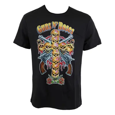 t-shirt metal men's Guns N' Roses - Skull Cross - AMPLIFIED