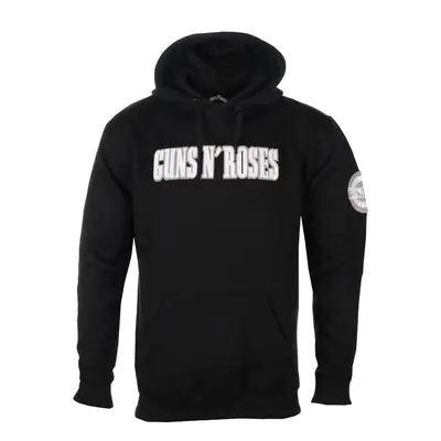 hoodie men's Guns N' Roses - Logo & Bullet Circle - ROCK OFF