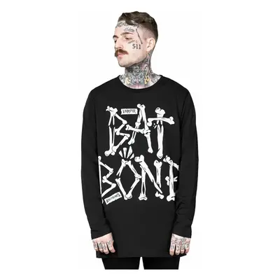 unisex t-shirt long sleeve KILLSTAR - Batbone - Black