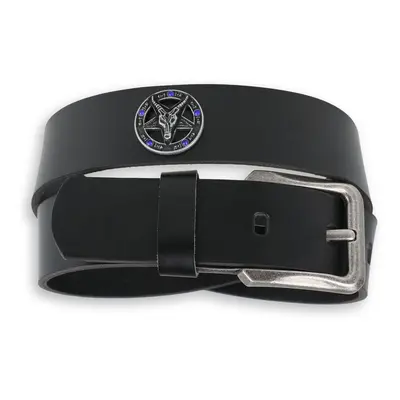 belt Baphomet - Black krystal - blue