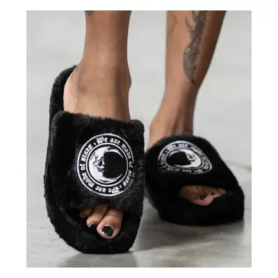 slippers KILLSTAR - Starchild Fur - Black