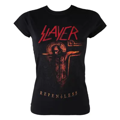 t-shirt metal women's Slayer - Repentless Crucifix - ROCK OFF