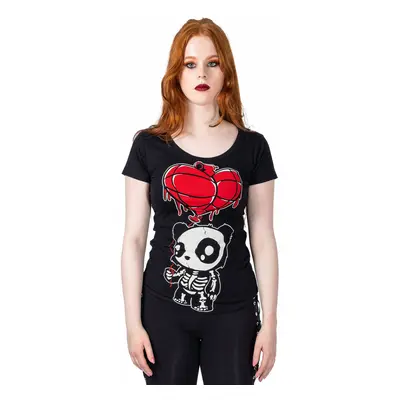 women's t-shirt CUPCAKE CULT - EXPLOSIVE KILLER LOVE - BLACK